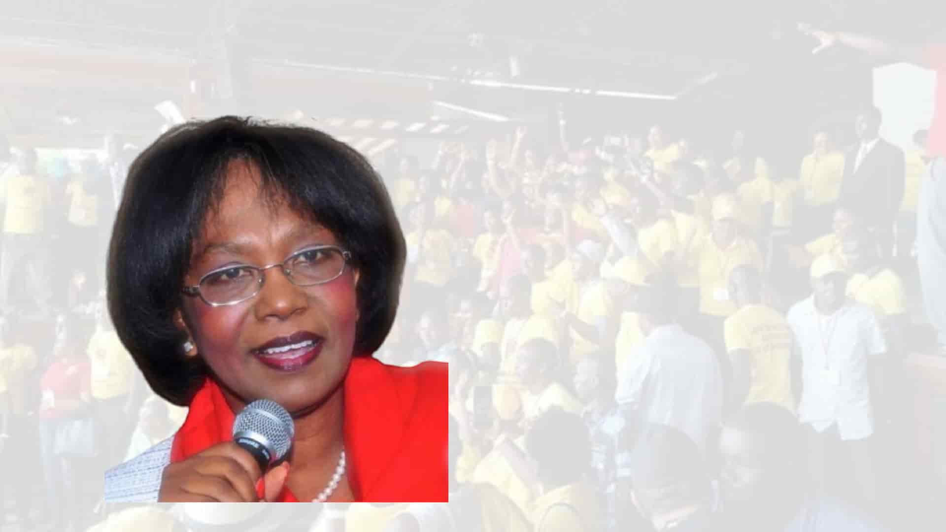 La présidente du Fusion des sociaux-démocrates haïtiens ,Edmonde-S-Beauzile
